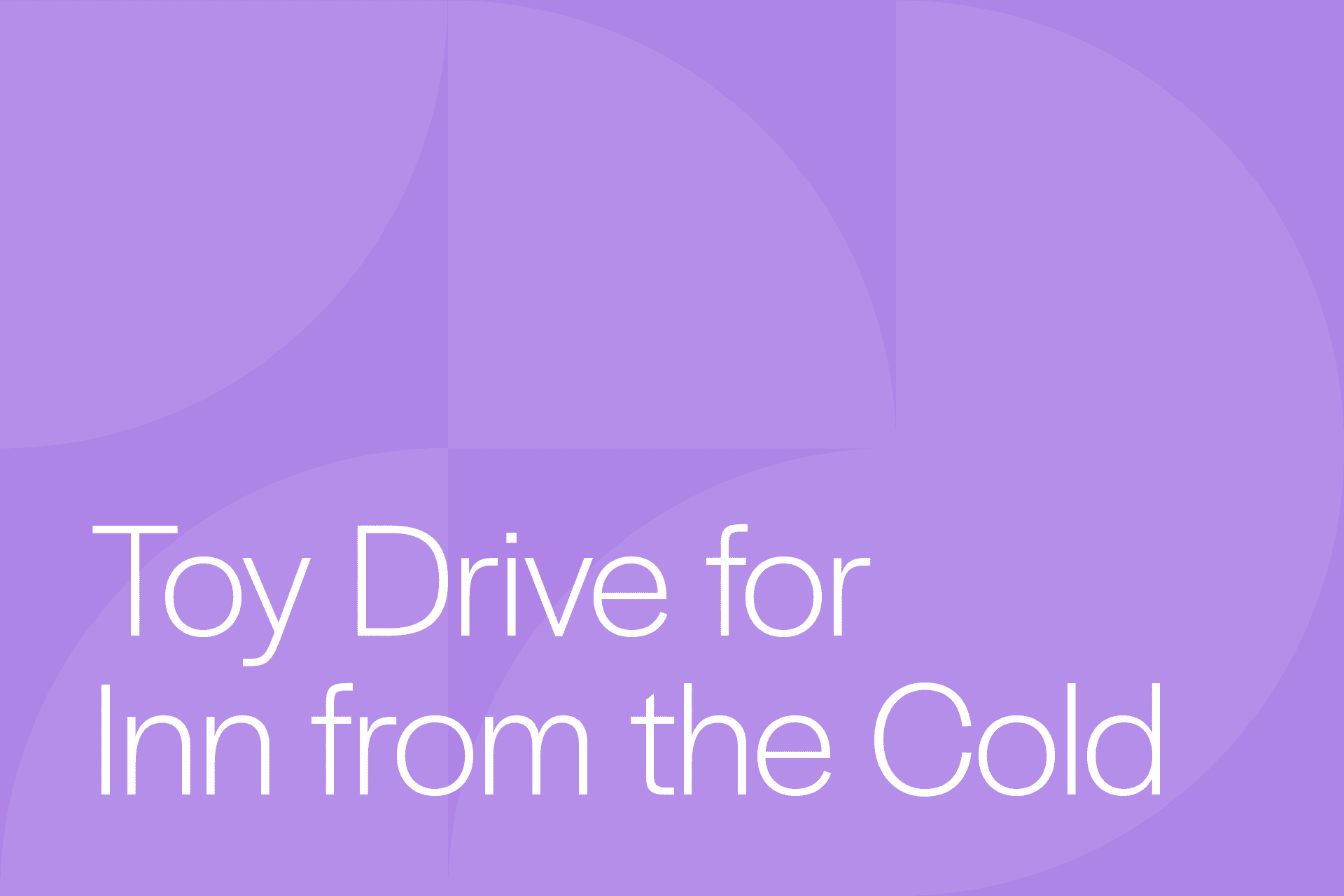 Toy Drive for Inn from the Cold