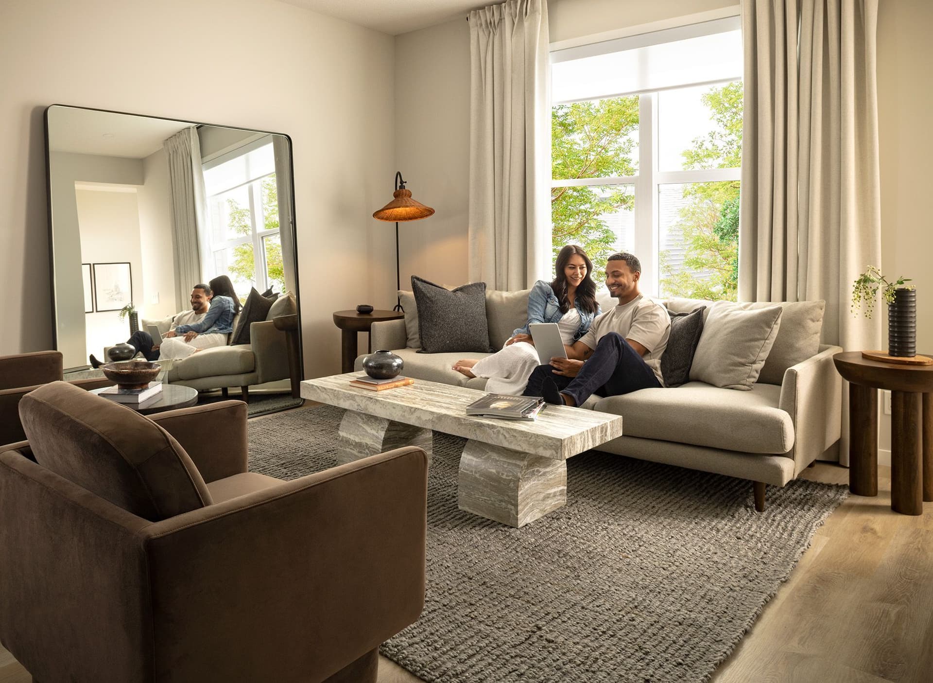 paint swatches in a design studio